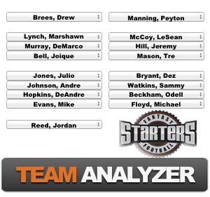 fantasy football team analyzer